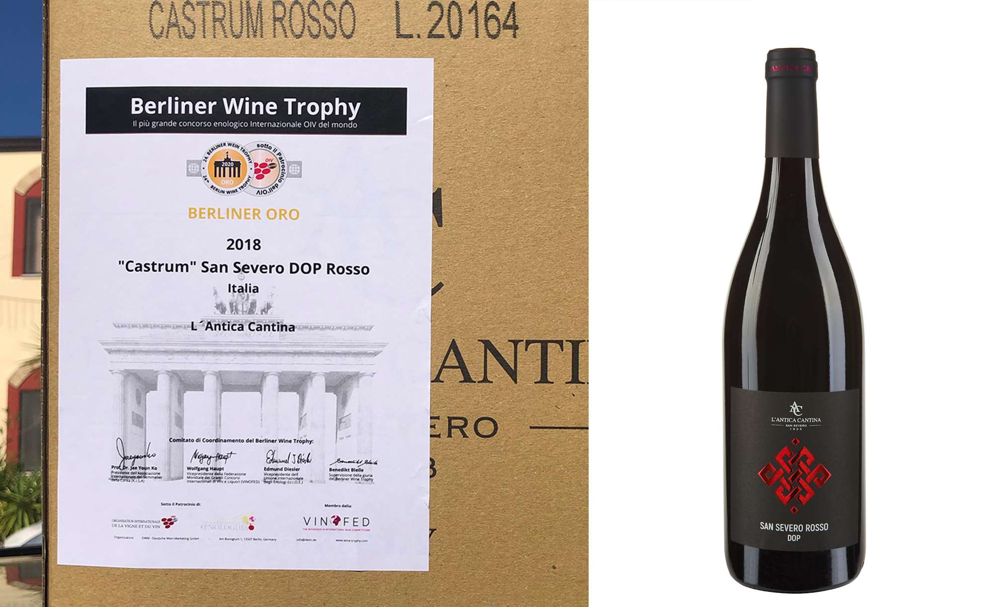 L'Antica Cantina di San Severo vincitrice del prestigioso Berliner Wine Trophy 2020